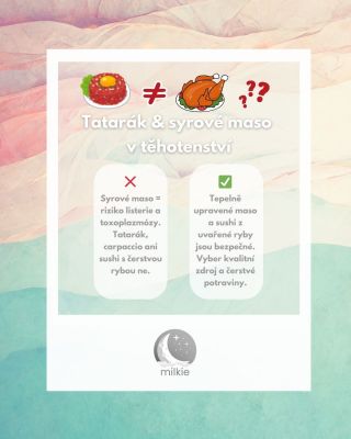 V těhotenství řešíme milion věcí, ale jedna z nejčastějších otázek bývá úplně jednoduchá: „Můžu si dát tatarák nebo...